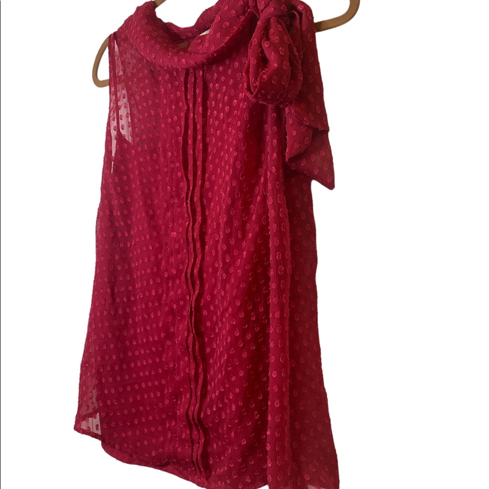 BR Sz 12 Pink Top with Neck Tie